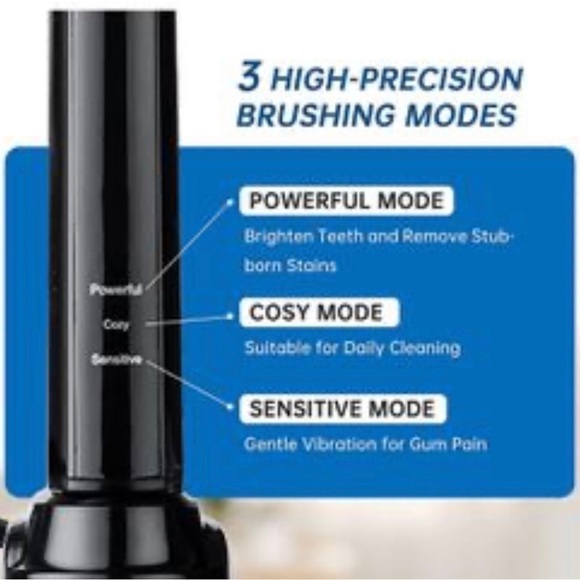 Souwing Electric Toothbrush with Smart Timer, Dupont Bristle, IPX8 Waterproof - Picture 5 of 9